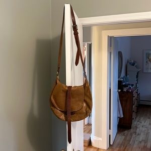 Leather adjustable cross body